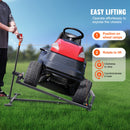 VEVOR teleskopiskais apkopes pacēlājs zāles pļāvējam, 400 kg celtspēja, ar kloķa rokturi un uzgali elektroinstrumentam, salokāms, melns