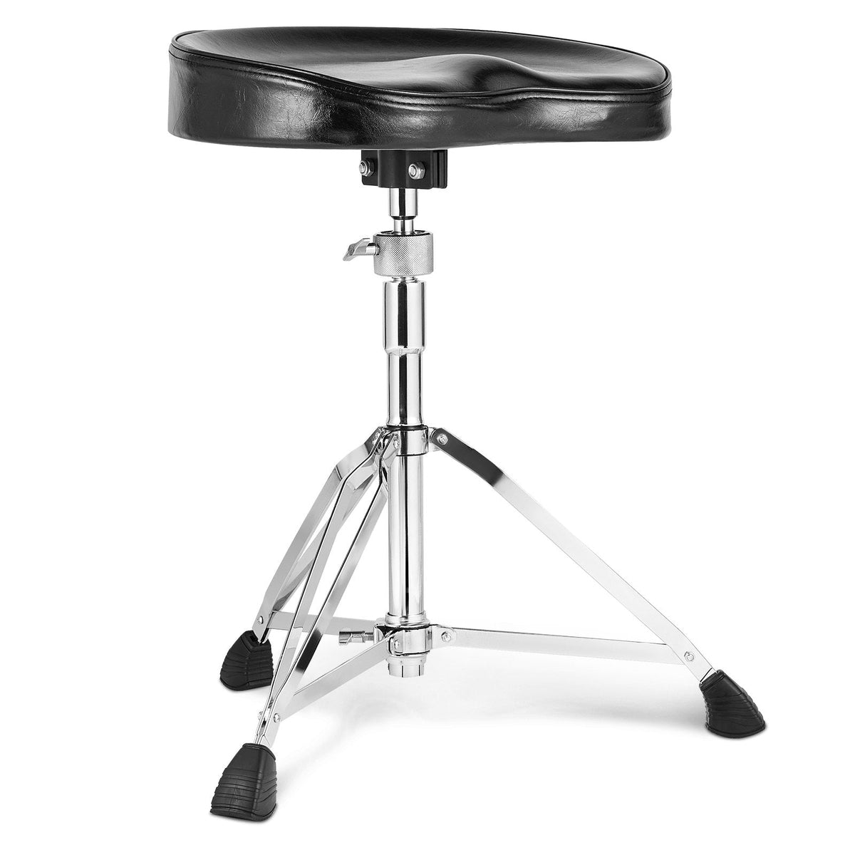 VEVOR bungu krēsls, augstums regulējams 540–670 mm, polsterēts sēdeklis ar neslīdošām kājām, 360° grozāms, līdz 227 kg slodze, ar 5A vālītēm