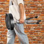 VEVOR bungu krēsls, augstums regulējams 540–670 mm, polsterēts sēdeklis ar neslīdošām kājām, 360° grozāms, līdz 227 kg slodze, ar 5A vālītēm