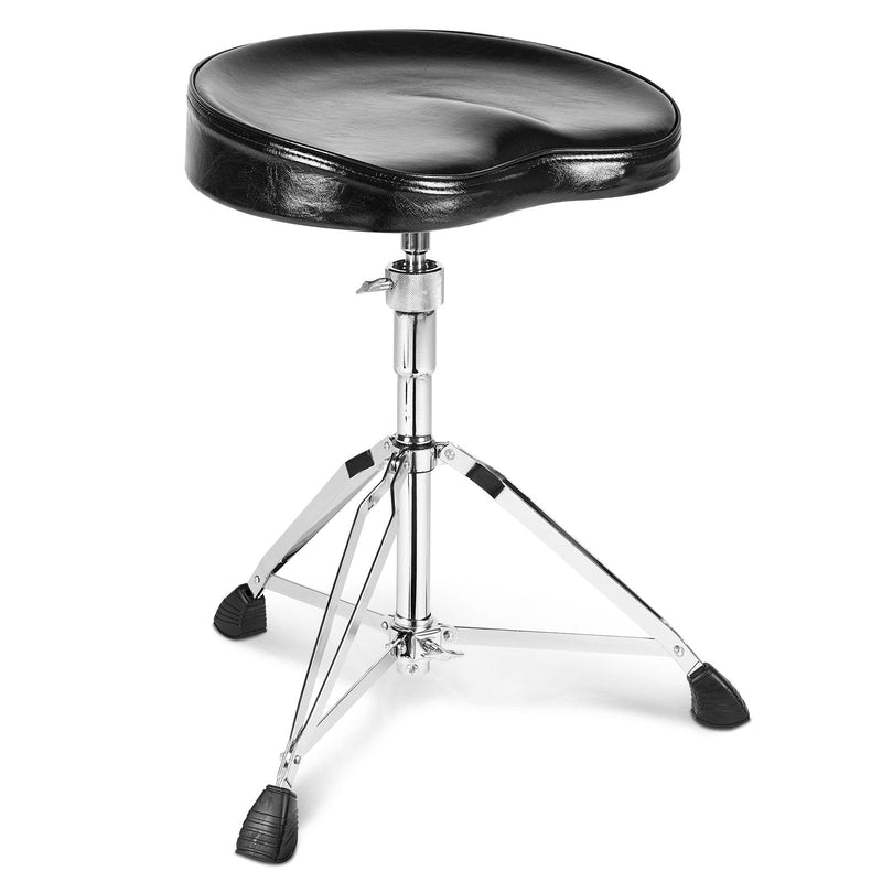 VEVOR bungu krēsls, augstums regulējams 540–670 mm, polsterēts sēdeklis ar neslīdošām kājām, 360° grozāms, līdz 227 kg slodze, ar 5A vālītēm