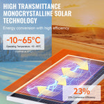 Available in 10 days! VEVOR 100W Monocrystalline Solar Panel Kit 12V Solar Panels and Charge Controller
