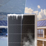 Available in 10 days! VEVOR 100W Monocrystalline Solar Panel Kit 12V Solar Panels and Charge Controller