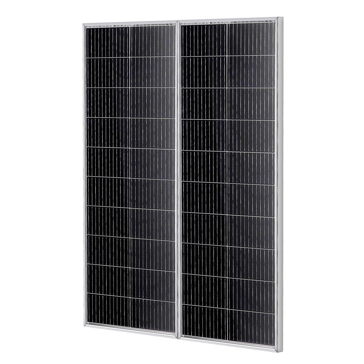 VEVOR 200W 12V monokristālisko saules paneļu komplekts  2 gab. ar lādētāja kontrolieri