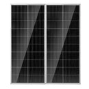 Available within 10 days!VEVOR 200W Monocrystalline Solar Panel Set 2 Pcs. Solar Panels and Charger Controller