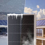 VEVOR 200W 12V monokristālisko saules paneļu komplekts  2 gab. ar lādētāja kontrolieri