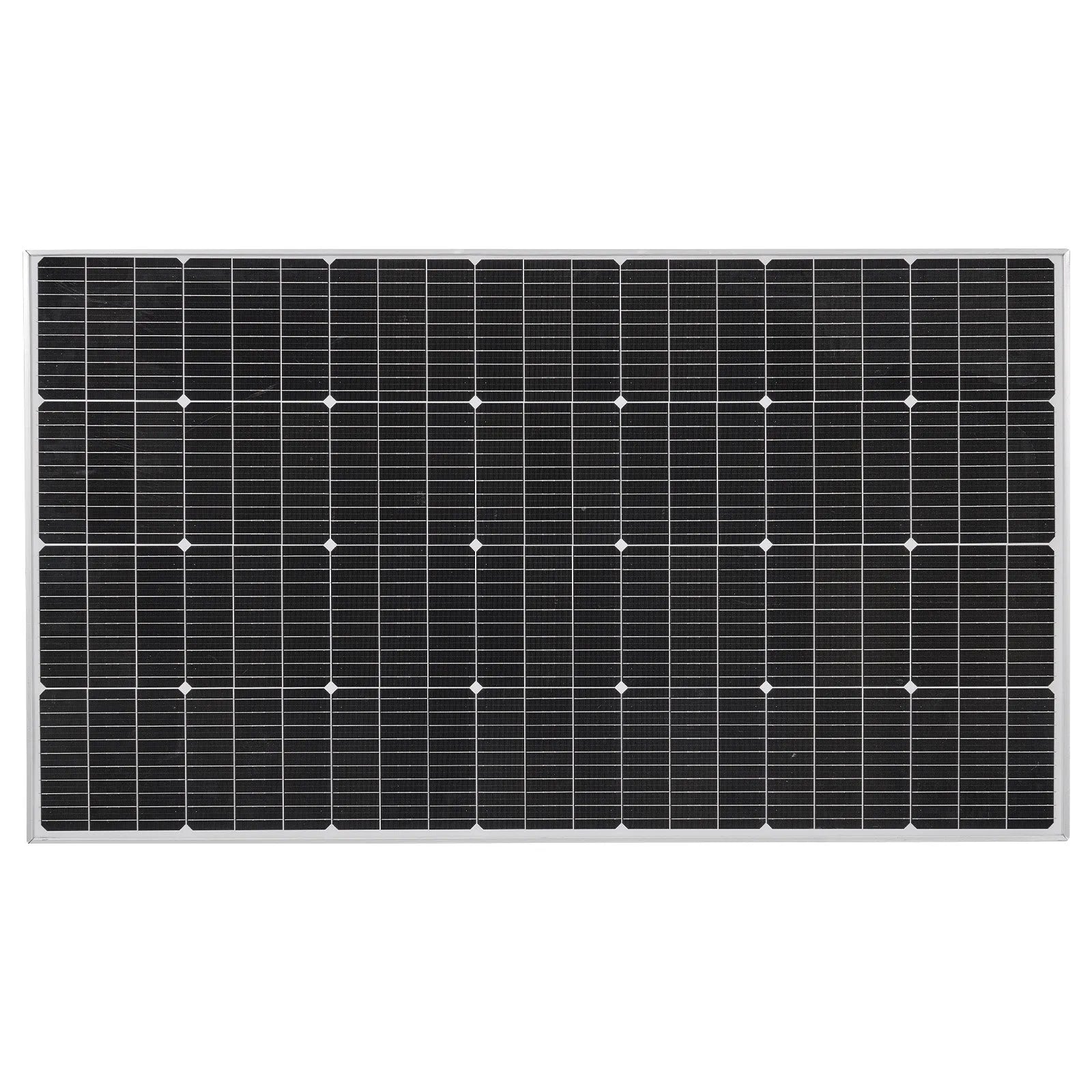 VEVOR monokristāliskais saules panelis 200 W, 23 % augstas efektivitātes PV modulis ar MC4 savienojumu un alumīnija rāmi, IP65 ūdensizturīgs saules panelis automašīnām, laivām, kemperiem, plakaniem jumtiem un autonomām sistēmām