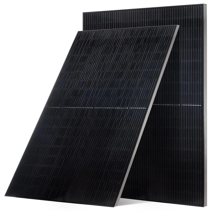 VEVOR 2 gab. 400 W monokristāliskie saules paneļi, 23 % augstas efektivitātes mono PV modulis ar stabilu MC4 izvadi un alumīnija rāmi, IP65 ūdensizturīgs saules panelis automašīnām, laivām, kemperiem, plakaniem jumtiem un autonomām sistēmām