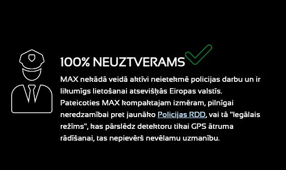 Fotoradariem,standarta ekipāžām_GENEVO MAX jaunākās paaudzes radaru detektors(GATSO RT3/RT4) 100% neuztverams,aprīkots ar jaudīgāko 360 ° antenu