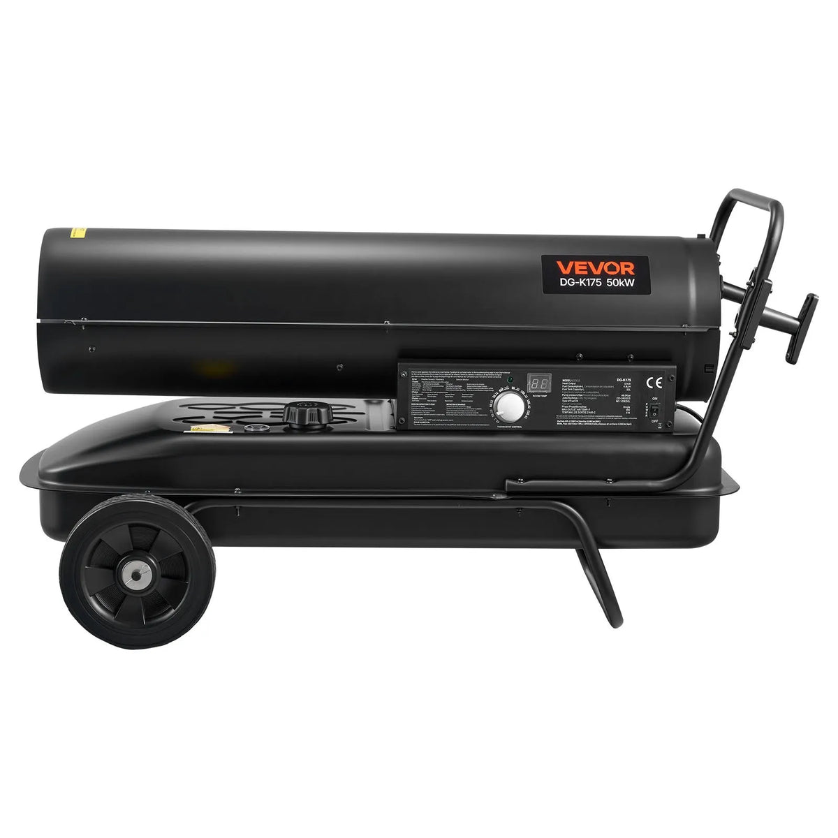 220V 50 kW torpedo heater on wheels – diesel/kerosene, adjustable temperature