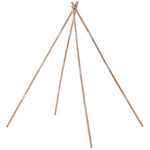VEVOR bērnu rotaļu telts Teepee, telts bērniem 1–5 gadu vecumā ar paklājiņu un dekoratīvām plīša bumbiņām, bērnu telts ar logiem lietošanai telpās un ārā, piemērota zēniem un meitenēm, bēša