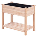 Koka paaugstinātā dārza dobe 86 × 46 × 76 cm ziediem, dārzeņiem un garšaugiem
