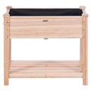 Koka paaugstinātā dārza dobe 86 × 46 × 76 cm ziediem, dārzeņiem un garšaugiem