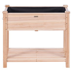 Koka paaugstinātā dārza dobe 86 × 46 × 76 cm ziediem, dārzeņiem un garšaugiem