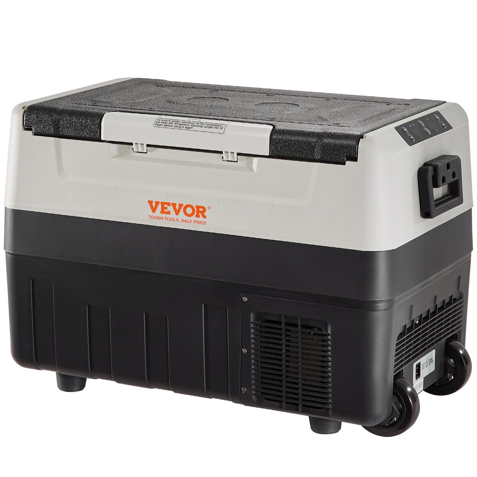 45L VEVOR automašīnas ledusskapis/saldētava, ideāls risinājums automašīnām, kravas automašīnām, treileriem, laivām, kā arī lietošanai mājās vai āra aktivitātēs, piemēram, ceļojumos, makšķerēšanā un kempingā.