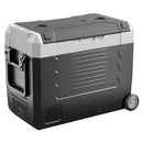 VEVOR auto ledusskapis 45 l ar kompresoru, DC 12/24 V un AC 100–240 V, temperatūra no -20 °C līdz +20 °C, divu zonu dzesētājs ar lietotnes vadību un riteņiem, piemērots auto, RV, laivām, kempingam un makšķerēšanai