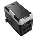 VEVOR auto ledusskapis 45 l ar kompresoru, DC 12/24 V un AC 100–240 V, temperatūra no -20 °C līdz +20 °C, divu zonu dzesētājs ar lietotnes vadību un riteņiem, piemērots auto, RV, laivām, kempingam un makšķerēšanai