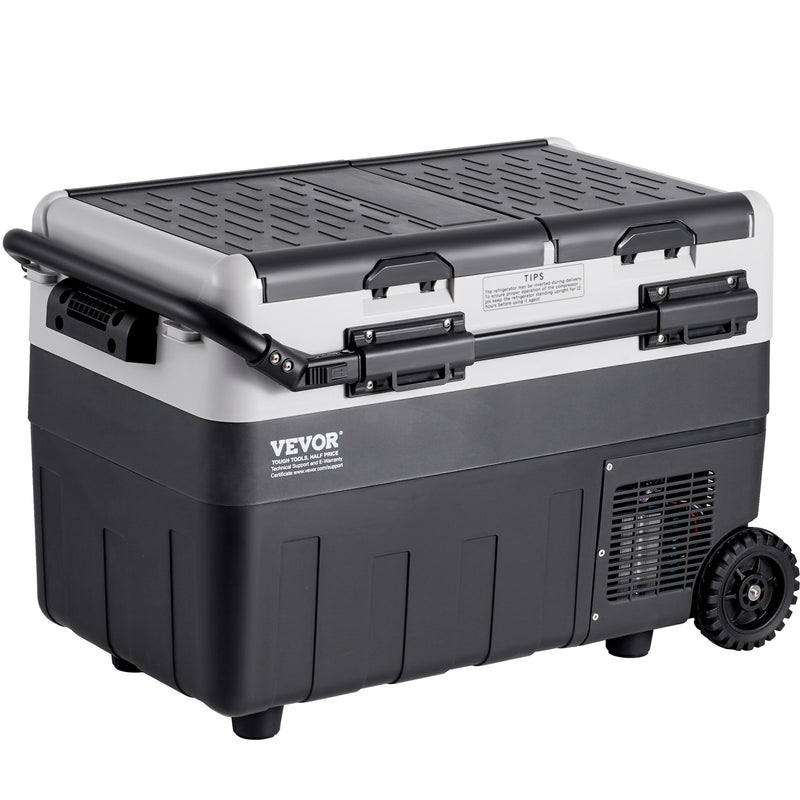 40L VEVOR pārnēsājams auto ledusskapis/saldētavas kompresors, divas zonas