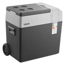 VEVOR 50 l automašīnas kompresora ledusskapis ar rokturi, riteņiem un lietotnes vadību, 12/24 V līdzstrāvai un 100–240 V maiņstrāvai, no -22 līdz 10 °C