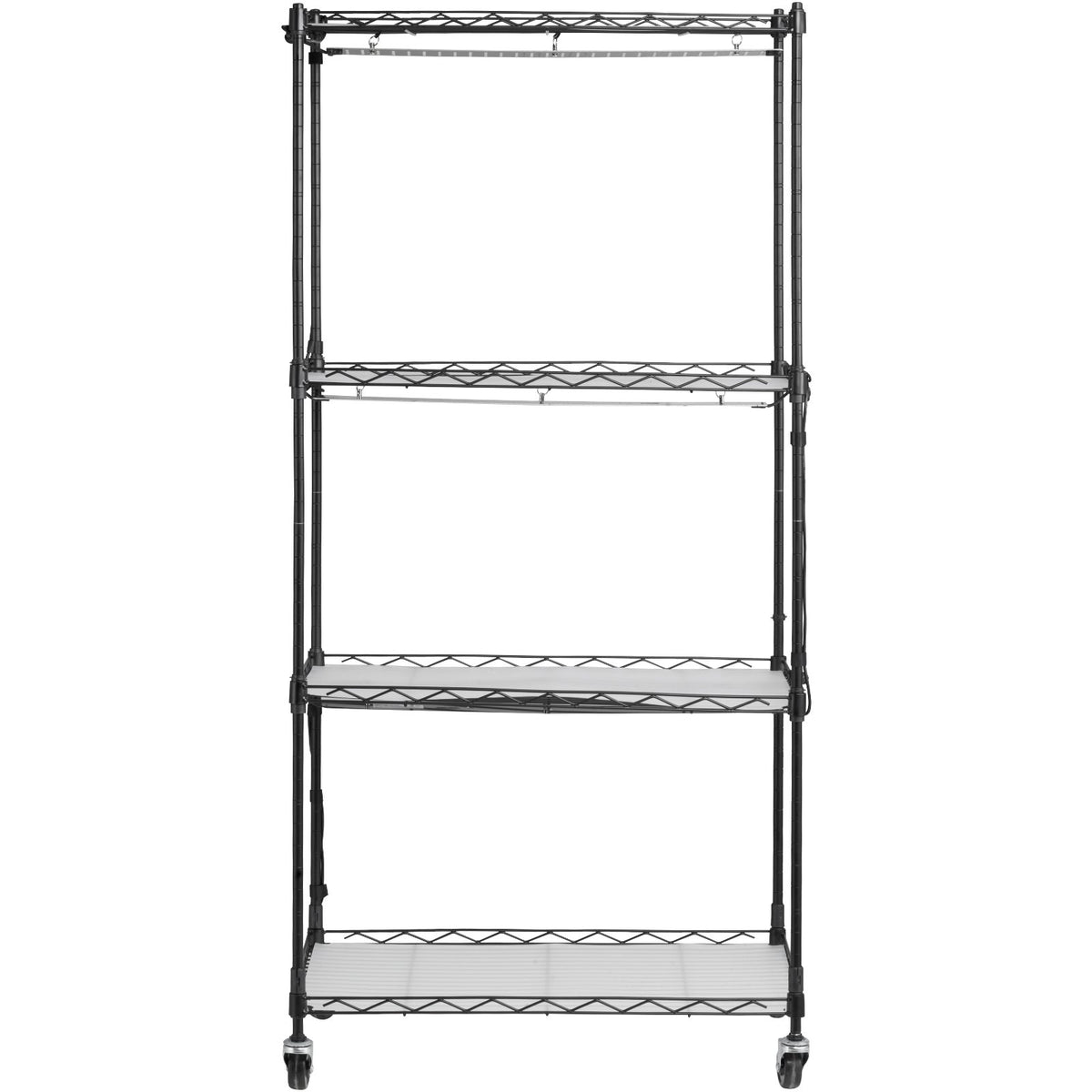 Pieejams 10 dienu laikā! VEVOR stends ar augu audzēšanas lampām - 4 līmeņi, 45W, augstums 126.5 cm