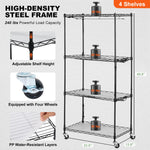Pieejams 10 dienu laikā! VEVOR stends ar augu audzēšanas lampām - 4 līmeņi, 45W, augstums 126.5 cm