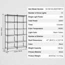 Augu statīvs ar augu lampu, 6 līmeņi, 200 W, 150 cm iekštelpu augu audzēšanas plaukts