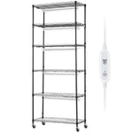 Augu statīvs ar augu lampām, 6 līmeņi, 150 W, 180 cm augsts augu audzēšanas plaukts
