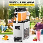 VEVOR komerciālā slushie mašīna 6L, 25 krūzes, 705W, nerūsējošais tērauds