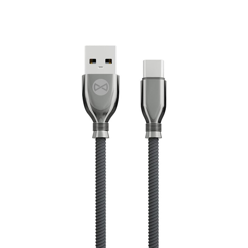 Forever Tornado kabel USB - USB-C 1,0 m 3A svart