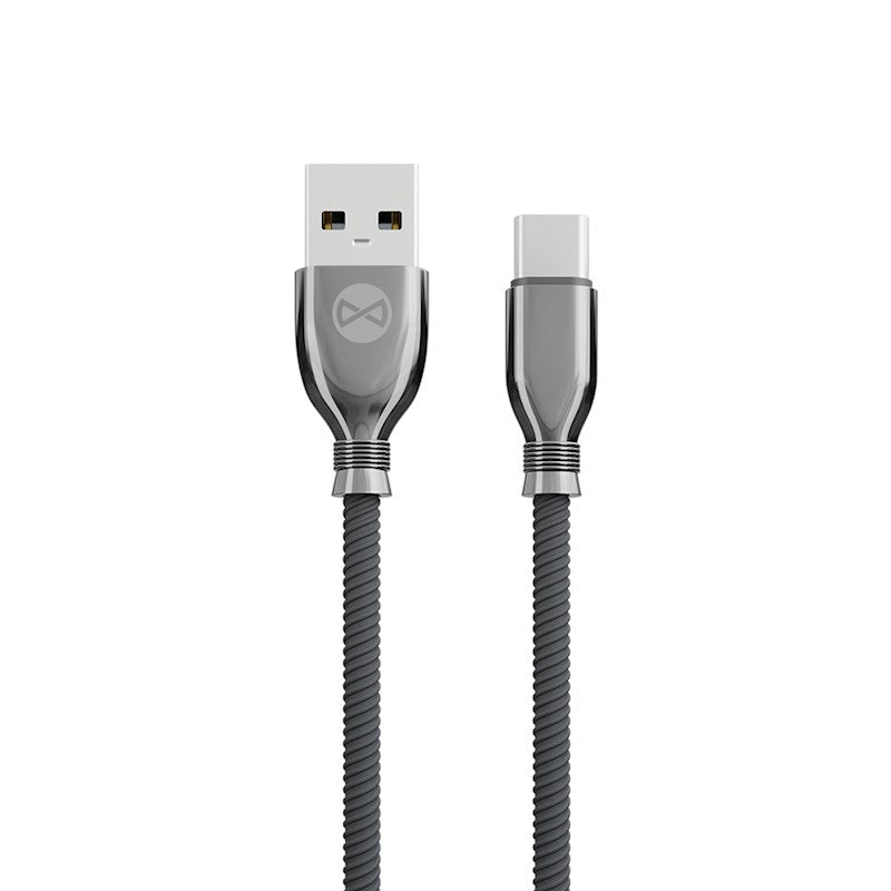 Forever Tornado kabelis USB - USB-C 1,0 m 3A melns
