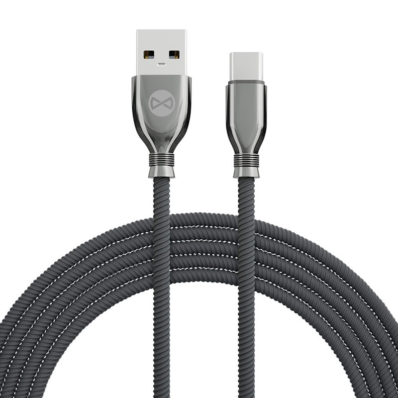 Forever Tornado kabel USB - USB-C 1,0 m 3A svart