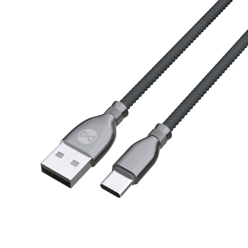 Forever Tornado kabel USB - USB-C 1,0 m 3A svart