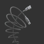 Forever Tornado kabel USB - USB-C 1,0 m 3A svart