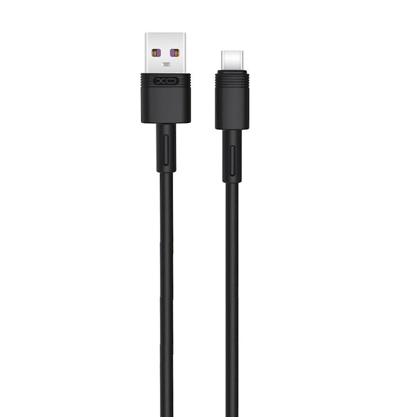 XO kabelis NB-Q166 USB - USB-C 1,0 m 5A melns