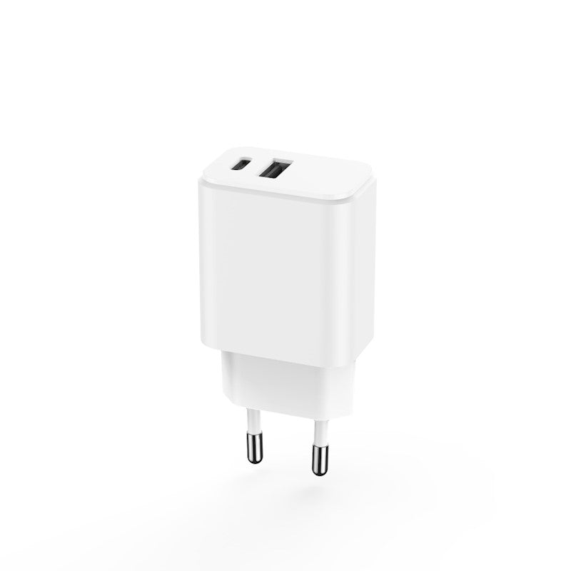 Setty charger 1x USB + USB-C 3A 20W white