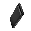 Setty 10000 mAh power banka ar LCD displeju melna universālai ierīču uzlādei