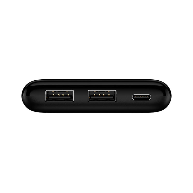 Setty 10000 mAh power banka ar LCD displeju melna universālai ierīču uzlādei