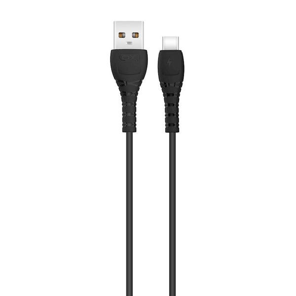 XO kabelis NB-Q165 USB - USB-C 1,0m 3A melns