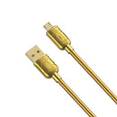 XO cable NB216 USB - microUSB 1.0 m 2.4A gold
