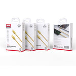 XO-kabel NB216 USB - microUSB 1,0 m 2,4A guld