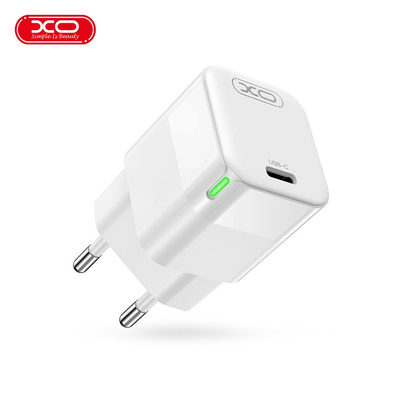 XO sienas lādētājs CE06 PD 30W 1x USB-C balts