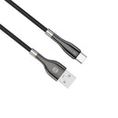 Forever Sleek USB – USB-C kabelis 1,0 m 3A, melns