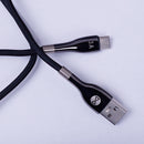 Forever Sleek USB – USB-C kabelis 1,0 m 3A, melns