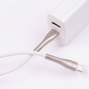 Forever Sleek USB-C–Lightning kabelis, 1 m, 27 W, balts