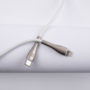Forever Sleek USB-C–Lightning kabelis, 1 m, 27 W, balts