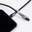 Forever Sleek USB-C uz USB-C kabelis 1 m 60 W melns ātrai uzlādei un datu pārraidei