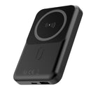 Forever MATB-100 10000 mAh magnētiskā bezvadu power banka 22.5 W melna ar PD un QC atbalstu