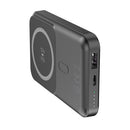 Forever MATB-100 10000 mAh magnētiskā bezvadu power banka 22.5 W melna ar PD un QC atbalstu