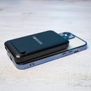 Forever MATB-100 10000 mAh magnētiskā bezvadu power banka 22.5 W melna ar PD un QC atbalstu