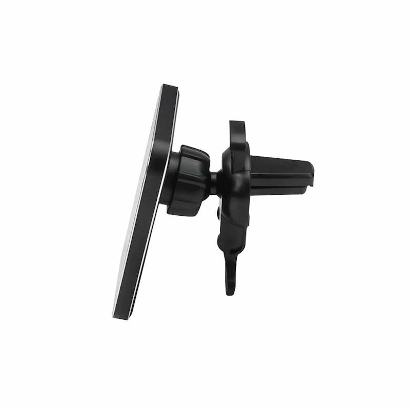 Forever magnētiskais auto turētājs gaisa ventilācijai MACH-100 ar bezvadu uzlādi, melns, 15 W