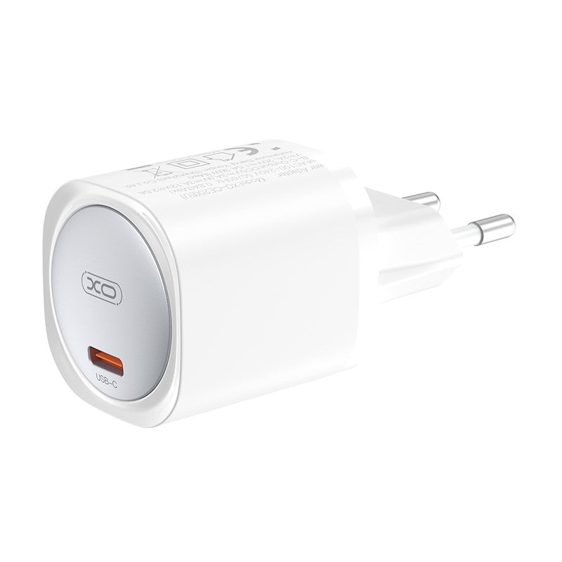 XO seinalaadija CE20 PD 30W 1x USB-C valge